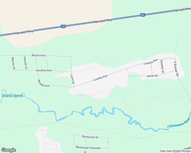 map of restaurants, bars, coffee shops, grocery stores, and more near 2293 Loretta Avenue in Coldbrook