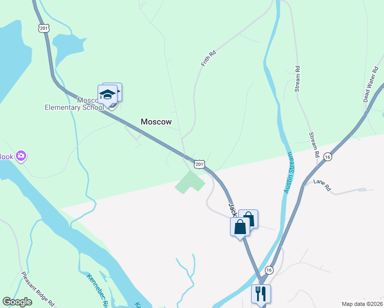 map of restaurants, bars, coffee shops, grocery stores, and more near 16 Bemis Street in Moscow