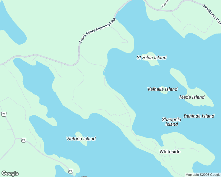 map of restaurants, bars, coffee shops, grocery stores, and more near 1071 Whiteside Road in Port Carling