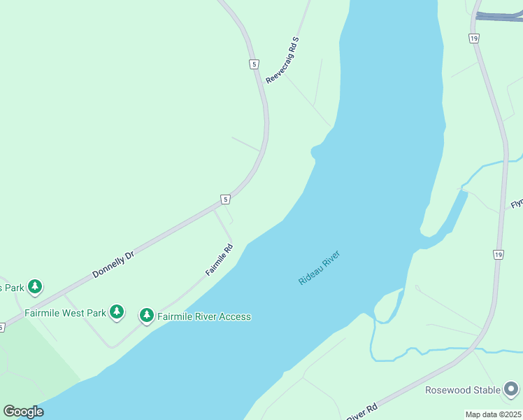 map of restaurants, bars, coffee shops, grocery stores, and more near 2396 Fairmile Road in Kemptville