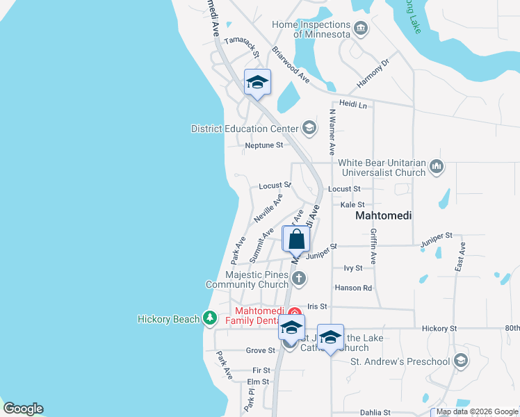 map of restaurants, bars, coffee shops, grocery stores, and more near 1158 Park Avenue in Saint Paul