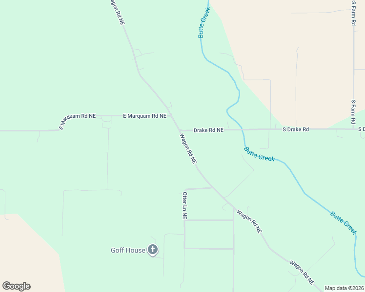 map of restaurants, bars, coffee shops, grocery stores, and more near 10471 Wagon Road Northeast in Mount Angel