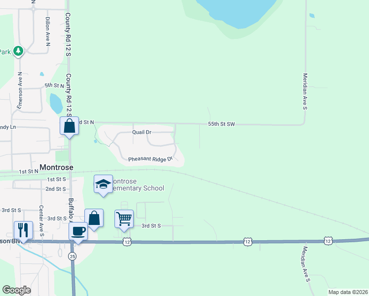 map of restaurants, bars, coffee shops, grocery stores, and more near 254 Ringneck Cir in Montrose