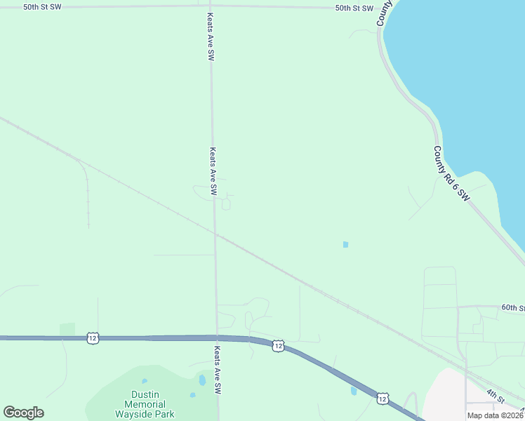 map of restaurants, bars, coffee shops, grocery stores, and more near 5548 Keats Avenue Southwest in Howard Lake