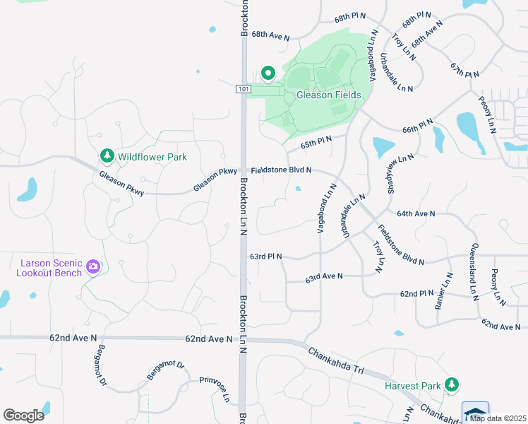 map of restaurants, bars, coffee shops, grocery stores, and more near 18984 64th Avenue North in Maple Grove