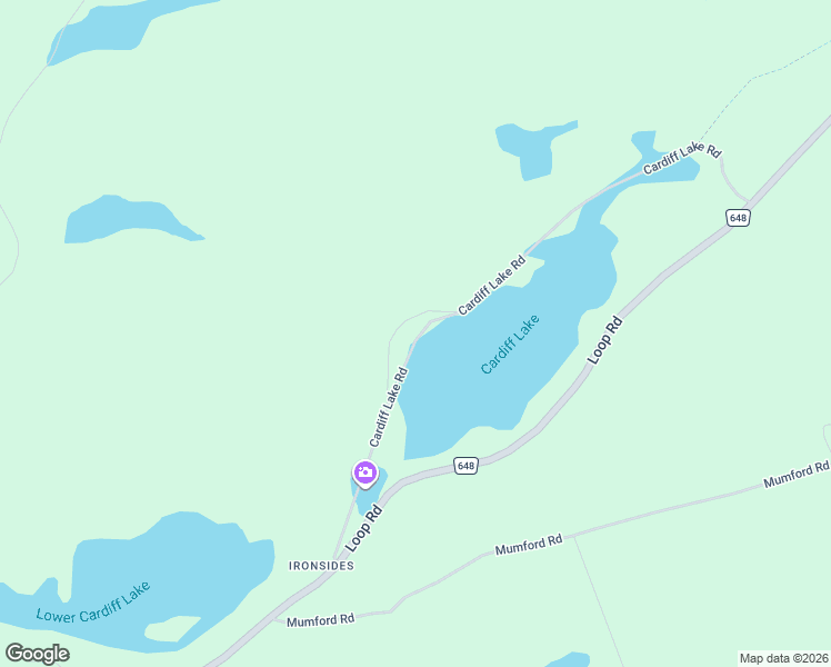 map of restaurants, bars, coffee shops, grocery stores, and more near 1142 Cardiff Lake Road in Haliburton County