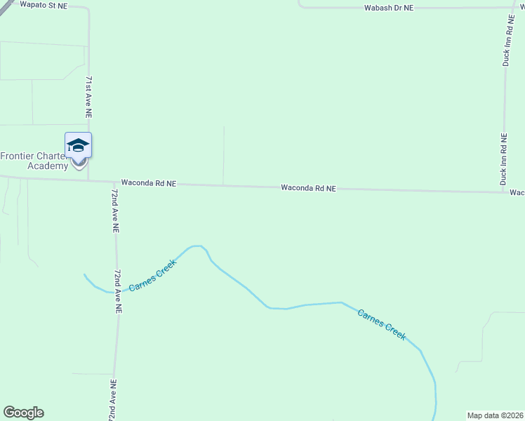 map of restaurants, bars, coffee shops, grocery stores, and more near 7707 Waconda Road Northeast in Brooks