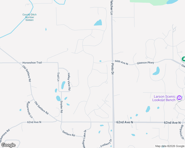 map of restaurants, bars, coffee shops, grocery stores, and more near 6506 Elm Street in Corcoran