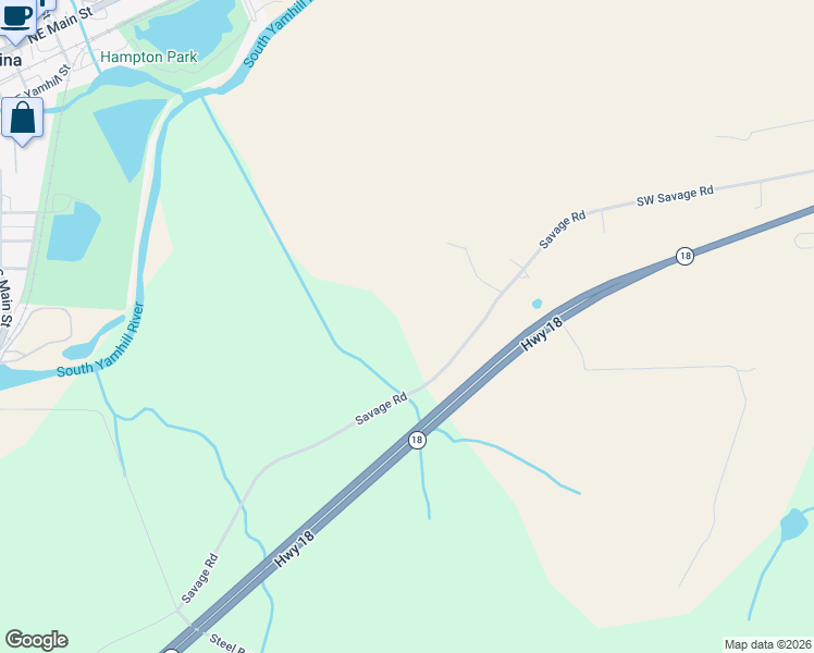 map of restaurants, bars, coffee shops, grocery stores, and more near 21425 Savage Road in Sheridan