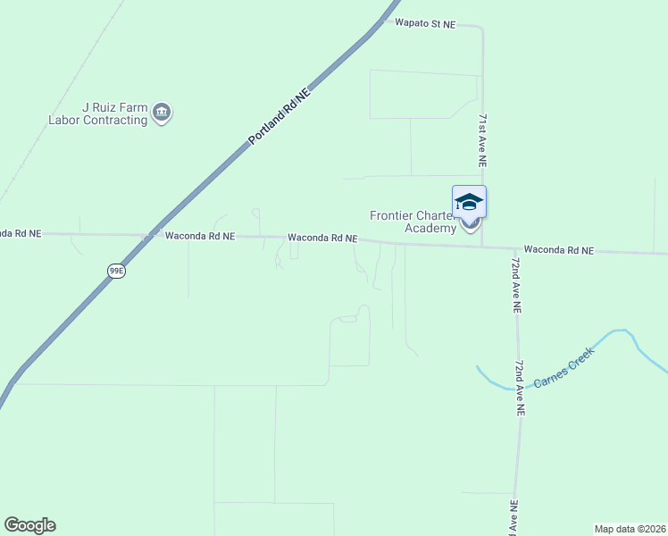 map of restaurants, bars, coffee shops, grocery stores, and more near 6818 Waconda Road Northeast in Salem