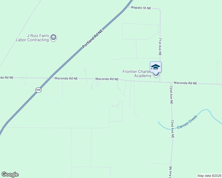 map of restaurants, bars, coffee shops, grocery stores, and more near 6818 Waconda Road Northeast in Salem