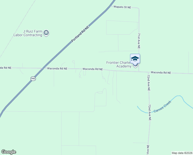 map of restaurants, bars, coffee shops, grocery stores, and more near 6818 Waconda Road Northeast in Salem