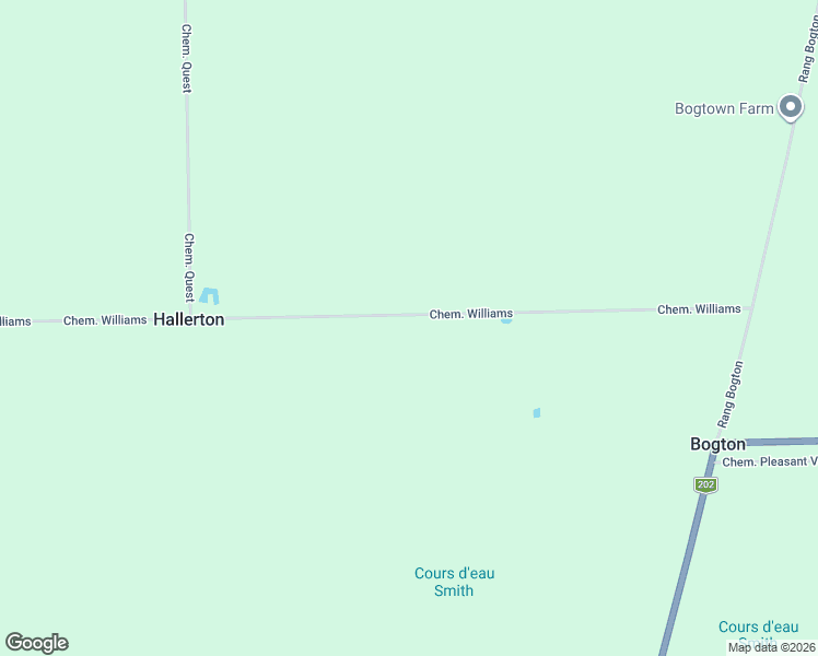 map of restaurants, bars, coffee shops, grocery stores, and more near 840 Chemin Williams in Hemmingford