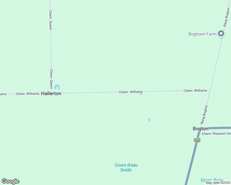 map of restaurants, bars, coffee shops, grocery stores, and more near 840 Chemin Williams in Hemmingford