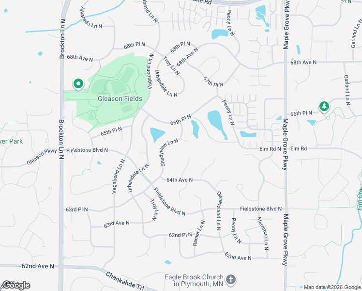 map of restaurants, bars, coffee shops, grocery stores, and more near 18243 65th Avenue North in Osseo