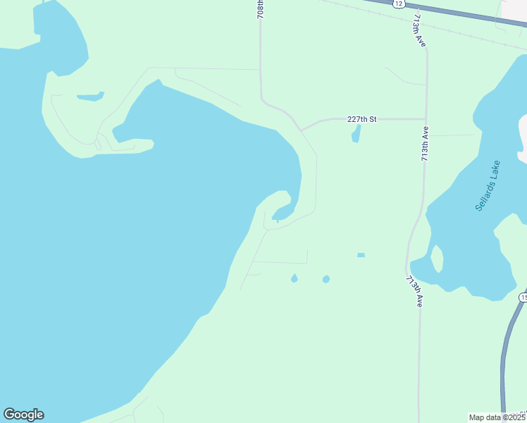 map of restaurants, bars, coffee shops, grocery stores, and more near 22505 708th Avenue in Dassel