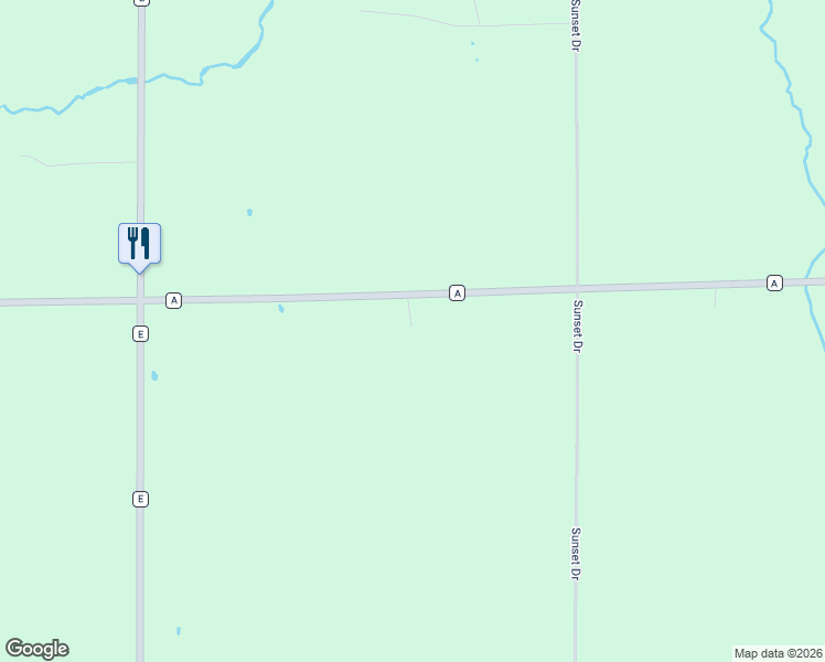 map of restaurants, bars, coffee shops, grocery stores, and more near W7447 County Road A in Medford