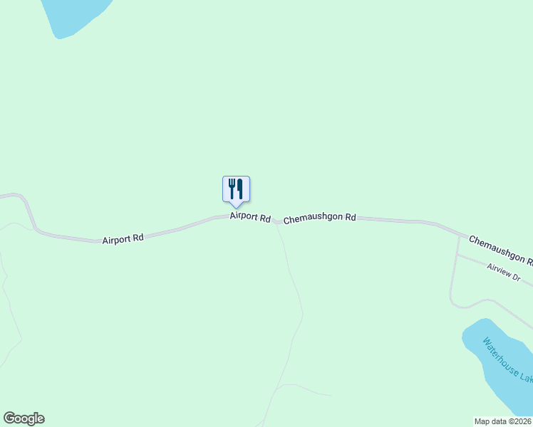 map of restaurants, bars, coffee shops, grocery stores, and more near 0 Airport Road in Bancroft
