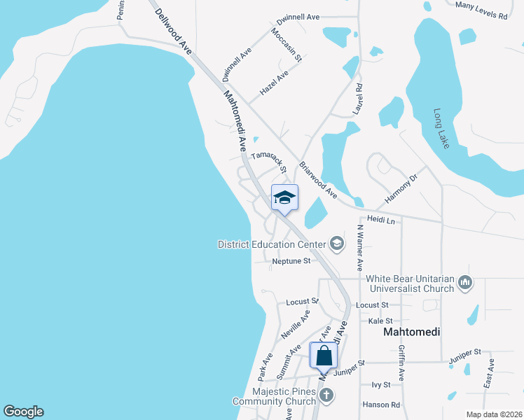 map of restaurants, bars, coffee shops, grocery stores, and more near 1722 Park Avenue in Saint Paul