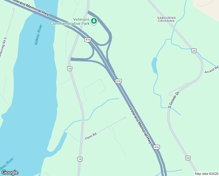 map of restaurants, bars, coffee shops, grocery stores, and more near 11 Rideau Crossing Crescent in North Grenville
