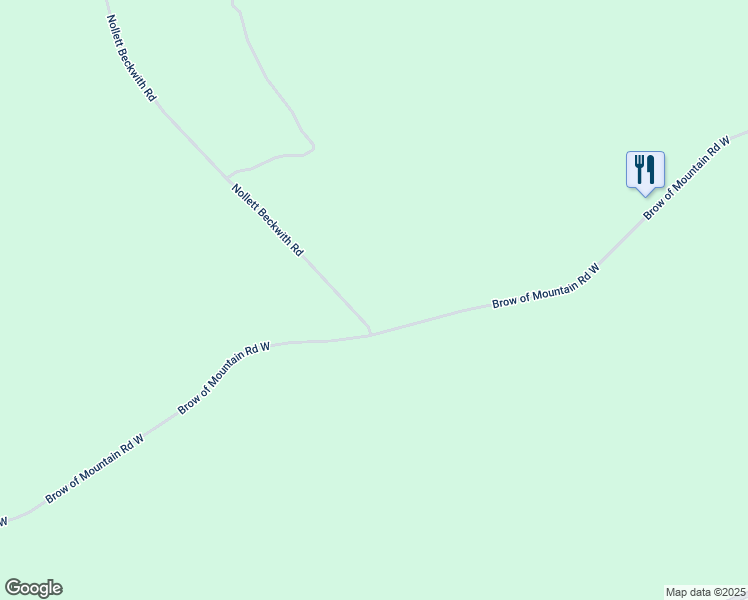 map of restaurants, bars, coffee shops, grocery stores, and more near 1205 Brow of Mountain Road West in Berwick