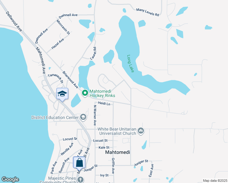 map of restaurants, bars, coffee shops, grocery stores, and more near 1440 Harmony Drive in Saint Paul