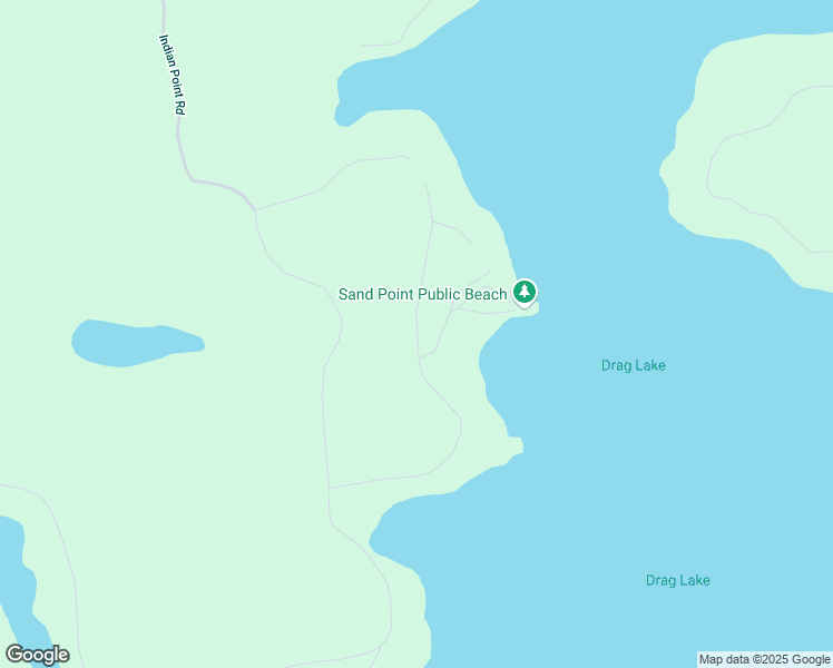map of restaurants, bars, coffee shops, grocery stores, and more near Sandy Point Road in Eagle Lake