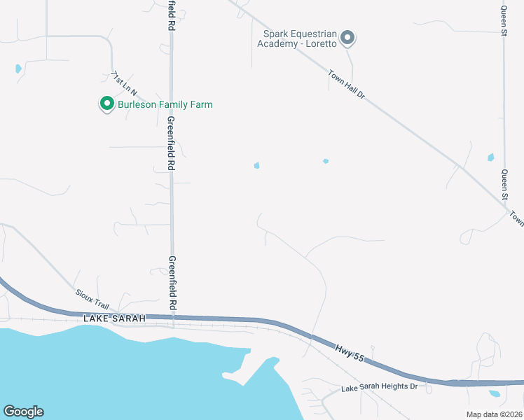 map of restaurants, bars, coffee shops, grocery stores, and more near 5290 Yvette Street in Loretto