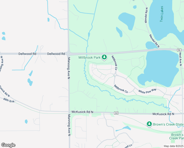 map of restaurants, bars, coffee shops, grocery stores, and more near 3625 White Pine Way in Stillwater
