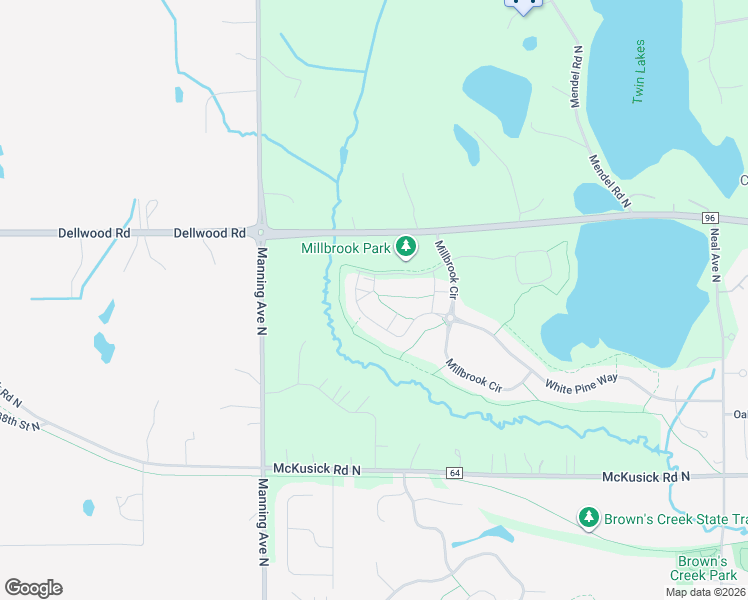 map of restaurants, bars, coffee shops, grocery stores, and more near 3672 White Pine Way in Stillwater
