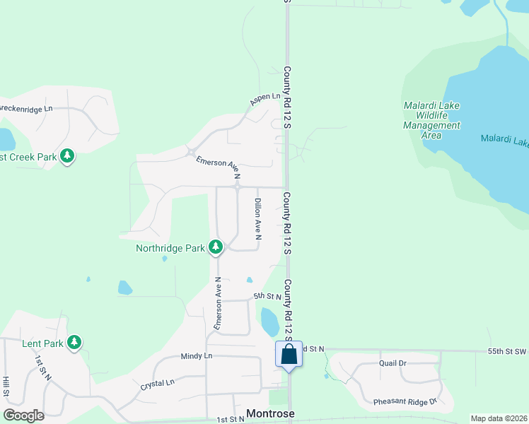 map of restaurants, bars, coffee shops, grocery stores, and more near 613 Dillon Avenue North in Montrose
