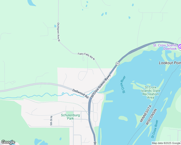 map of restaurants, bars, coffee shops, grocery stores, and more near 9090 Fairy Falls Road North in Stillwater