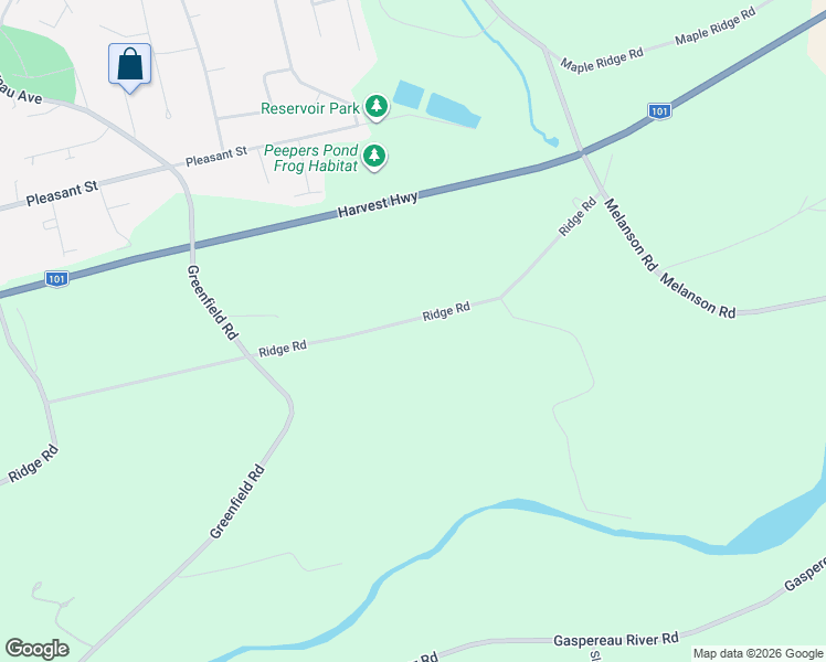 map of restaurants, bars, coffee shops, grocery stores, and more near 1458 Ridge Road in Wolfville