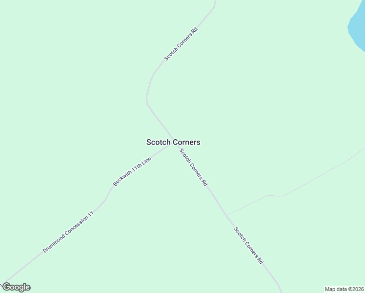 map of restaurants, bars, coffee shops, grocery stores, and more near 1114 Scotch Corners Road in Carleton Place