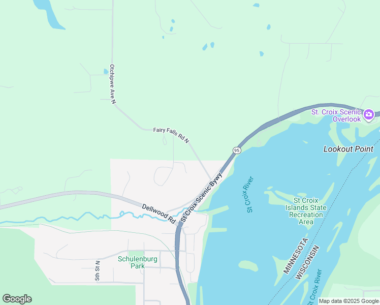 map of restaurants, bars, coffee shops, grocery stores, and more near 9090 Fairy Falls Rd N in Stillwater