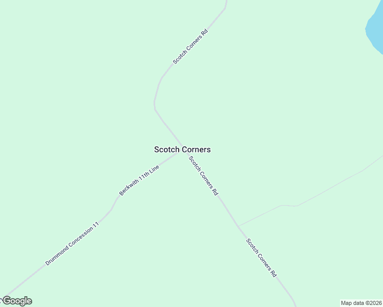 map of restaurants, bars, coffee shops, grocery stores, and more near 1114 Scotch Corners Road in Carleton Place