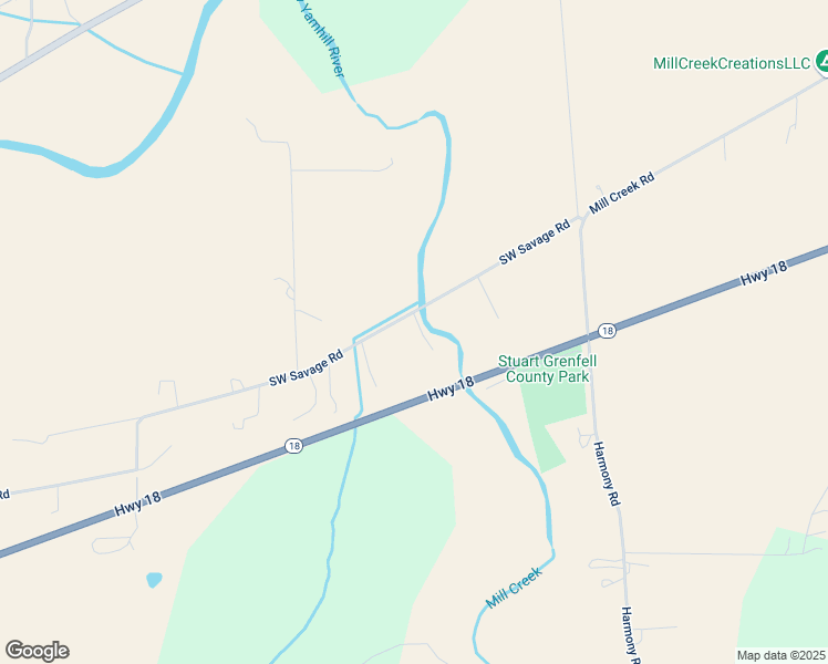 map of restaurants, bars, coffee shops, grocery stores, and more near 31713 Southwest Savage Road in Sheridan