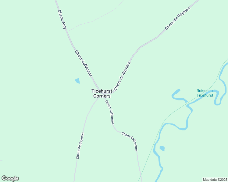 map of restaurants, bars, coffee shops, grocery stores, and more near Chemin Boynton in Stanstead