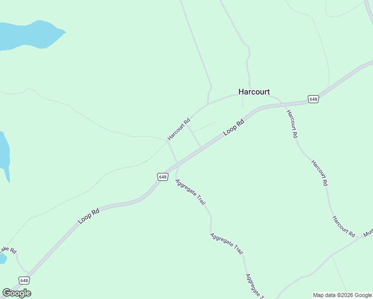 map of restaurants, bars, coffee shops, grocery stores, and more near 3875 Haliburton County Road 648 in Harcourt