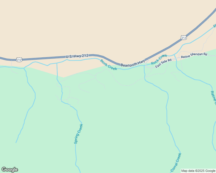 map of restaurants, bars, coffee shops, grocery stores, and more near 35 Spring Creek Road in Red Lodge