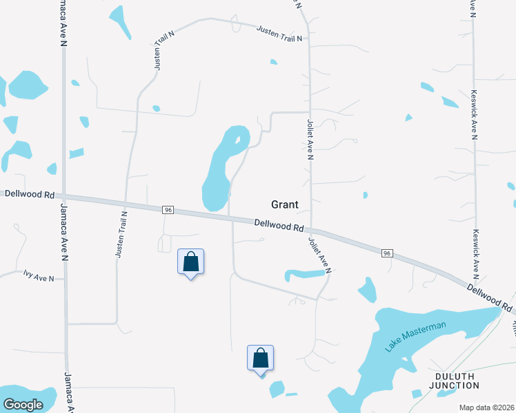 map of restaurants, bars, coffee shops, grocery stores, and more near 9696 Dellwood Road in Saint Paul