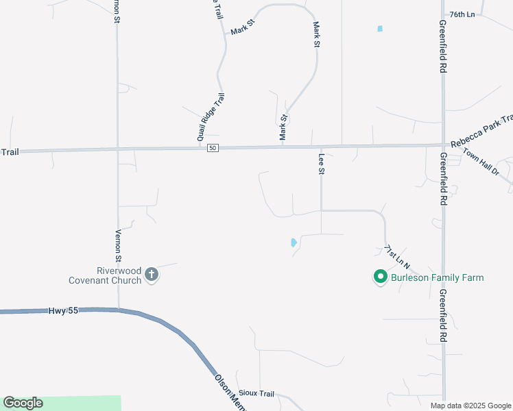 map of restaurants, bars, coffee shops, grocery stores, and more near 7105 Owen Street in Loretto