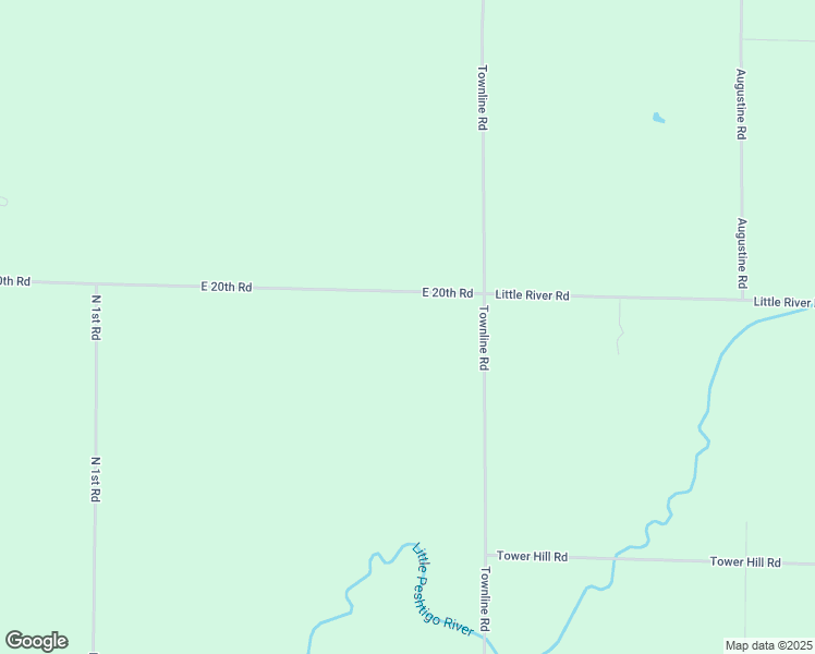 map of restaurants, bars, coffee shops, grocery stores, and more near 6955 East 20th Road in Pound