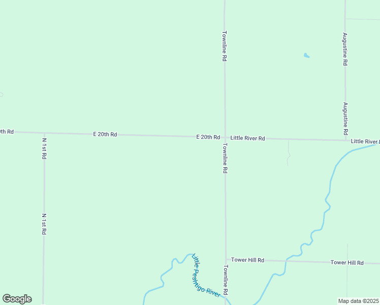 map of restaurants, bars, coffee shops, grocery stores, and more near 6955 East 20th Road in Pound