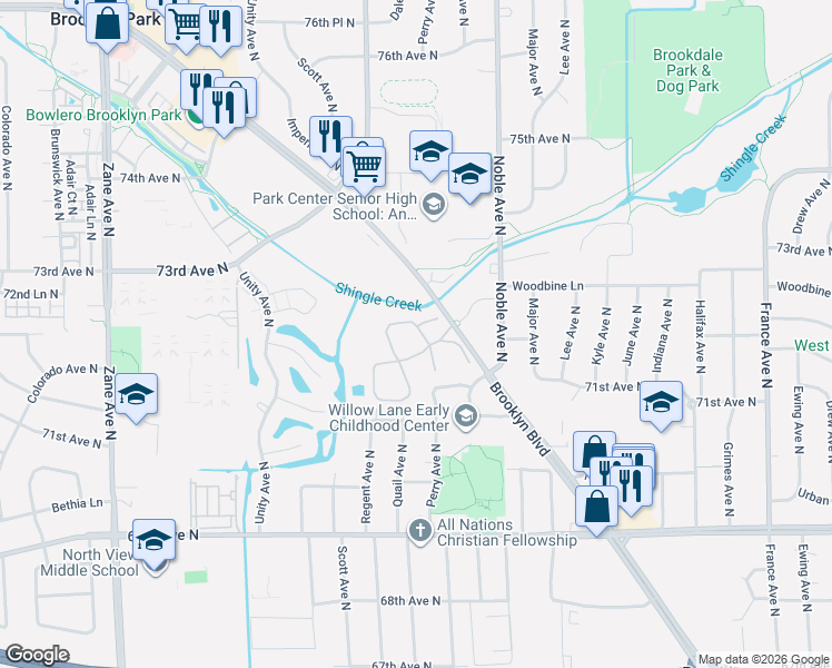 Walk Score Detail Map