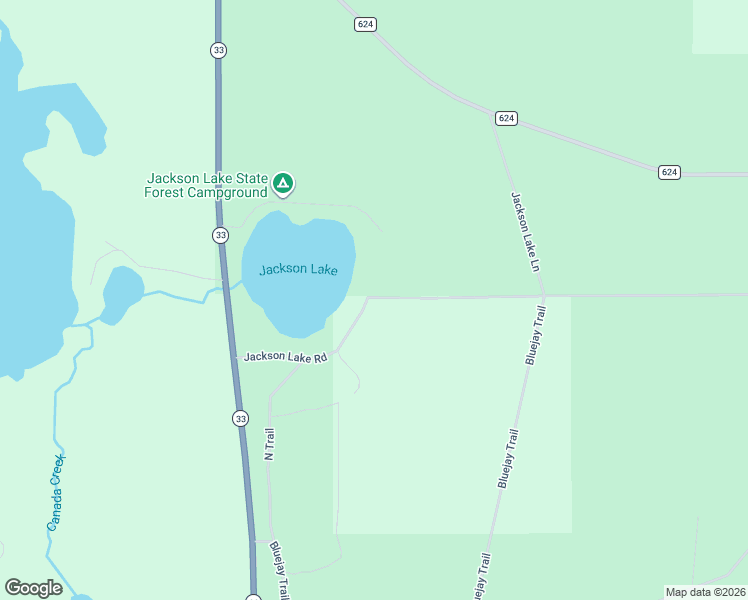 map of restaurants, bars, coffee shops, grocery stores, and more near 11825-11999 Jackson Lake Road in Briley