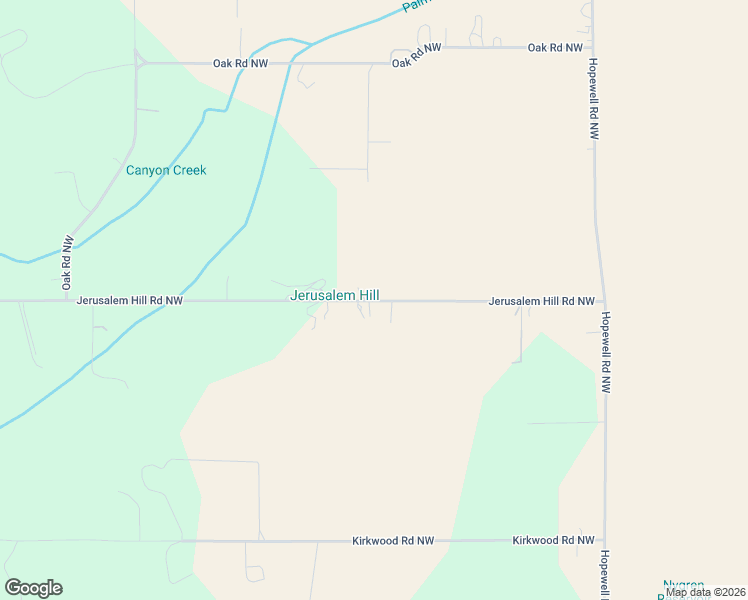 map of restaurants, bars, coffee shops, grocery stores, and more near 13170 Jerusalem Hill Road Northwest in Salem