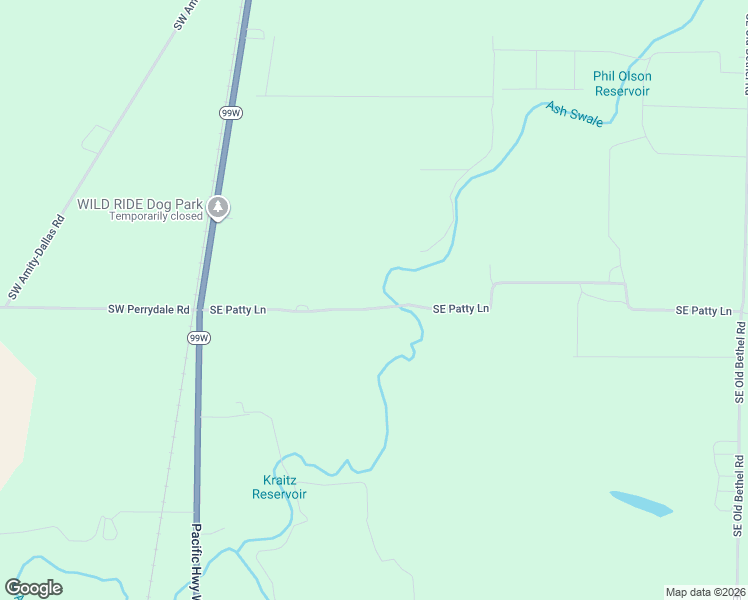 map of restaurants, bars, coffee shops, grocery stores, and more near 3475 Southeast Patty Lane in Amity
