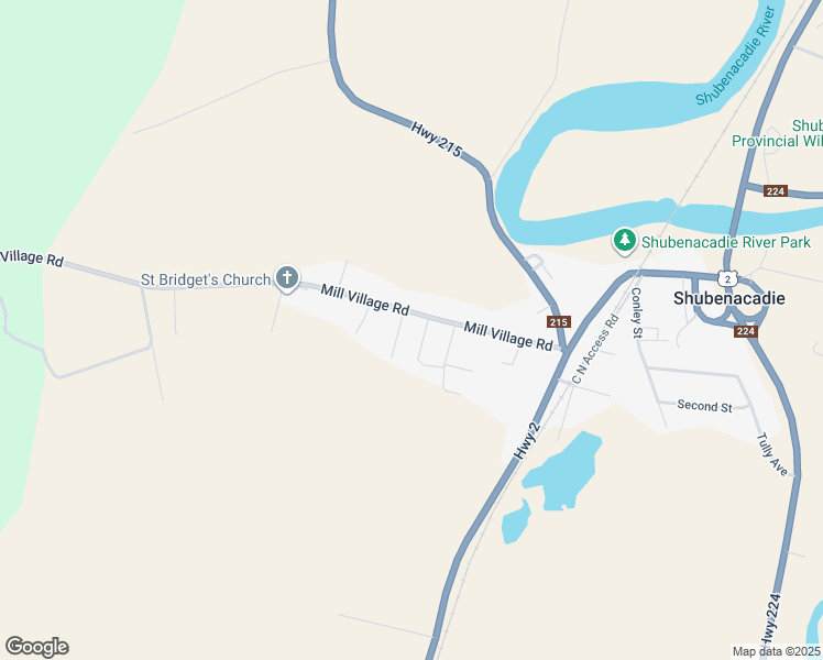 map of restaurants, bars, coffee shops, grocery stores, and more near 64 Mill Village Road in Shubenacadie