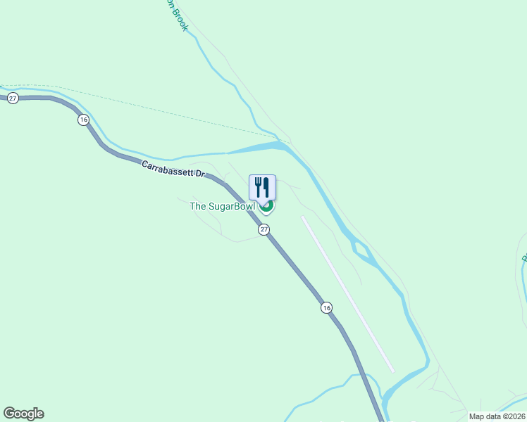 map of restaurants, bars, coffee shops, grocery stores, and more near 1242 Carrabassett Drive in Carrabassett Valley
